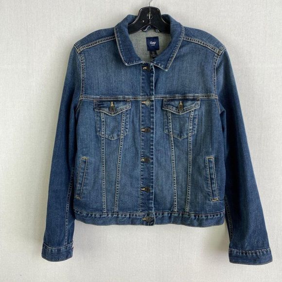 GAP Dark Wash Denim Jacket - Picture 1 of 8